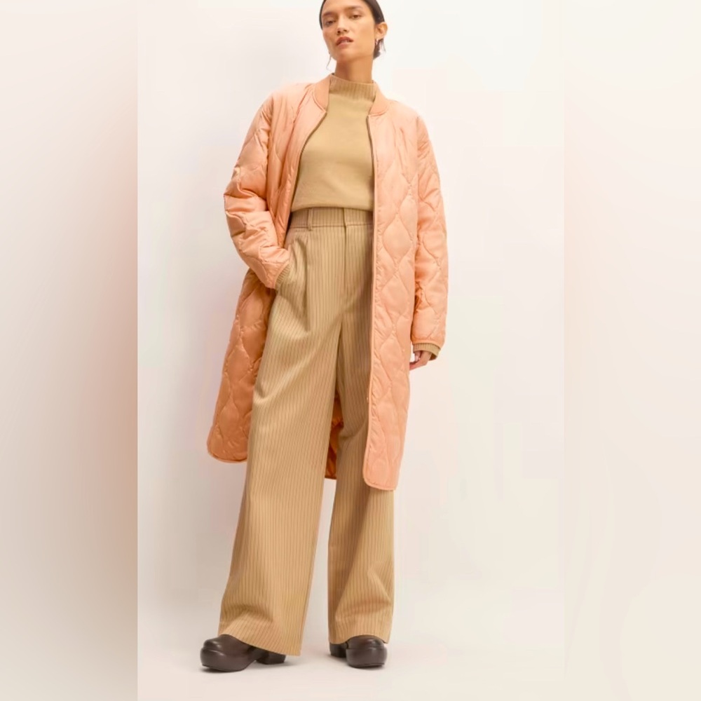 Everlane Renew Long Liner Quilted Jacket